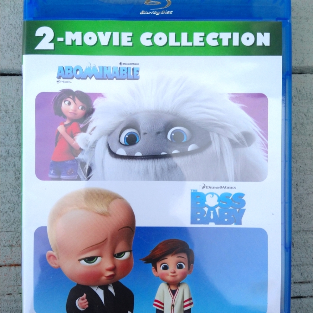 *Brand New* Never Used* Boss Baby and Abominable Blu-ray 2 Movie Collection